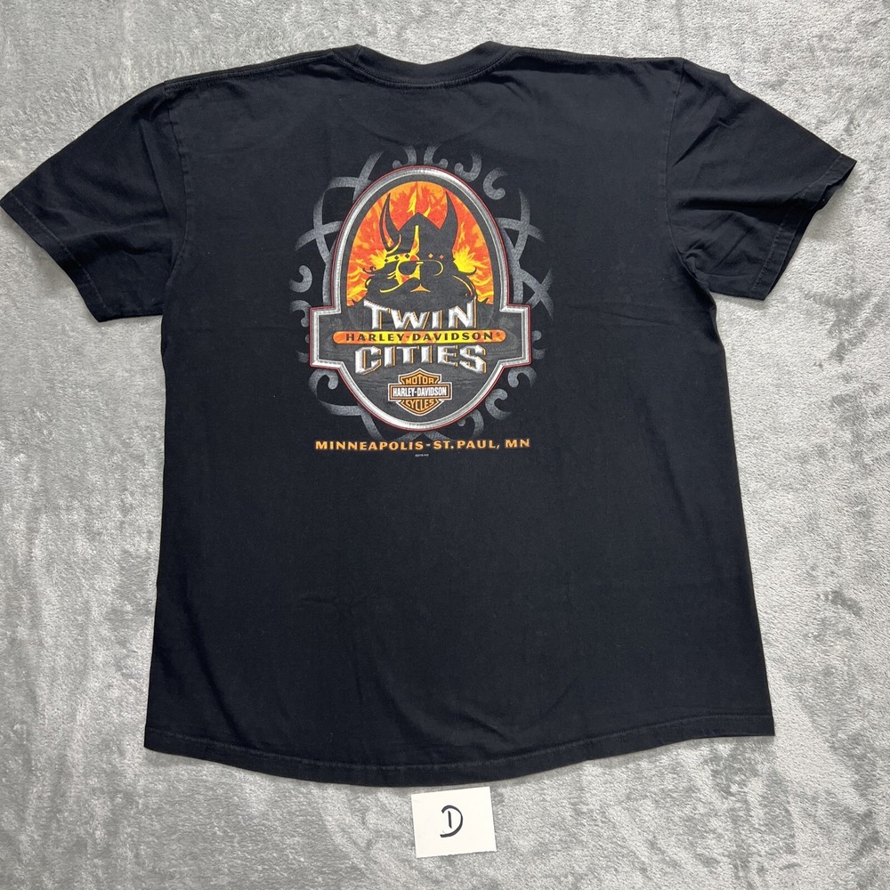 Harley Davidson T Shirt Size X-Large Viking Twin Cities Minneapolis St Paul MN